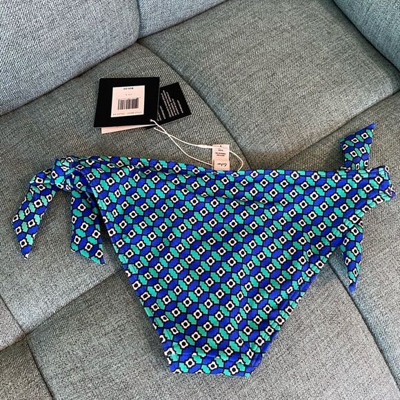 NWT Echo Womens Side Tie Printed Beachwear Swim Bottom and Top Sz. Small - Picture 4 of 10